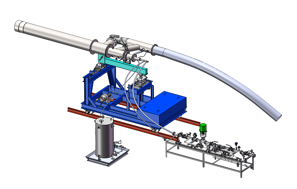 whole heavy oil combusiton system(burner, trolley, heating, valve train).png
